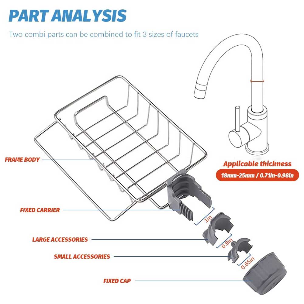 Sponge Holder For Kitchen Sink